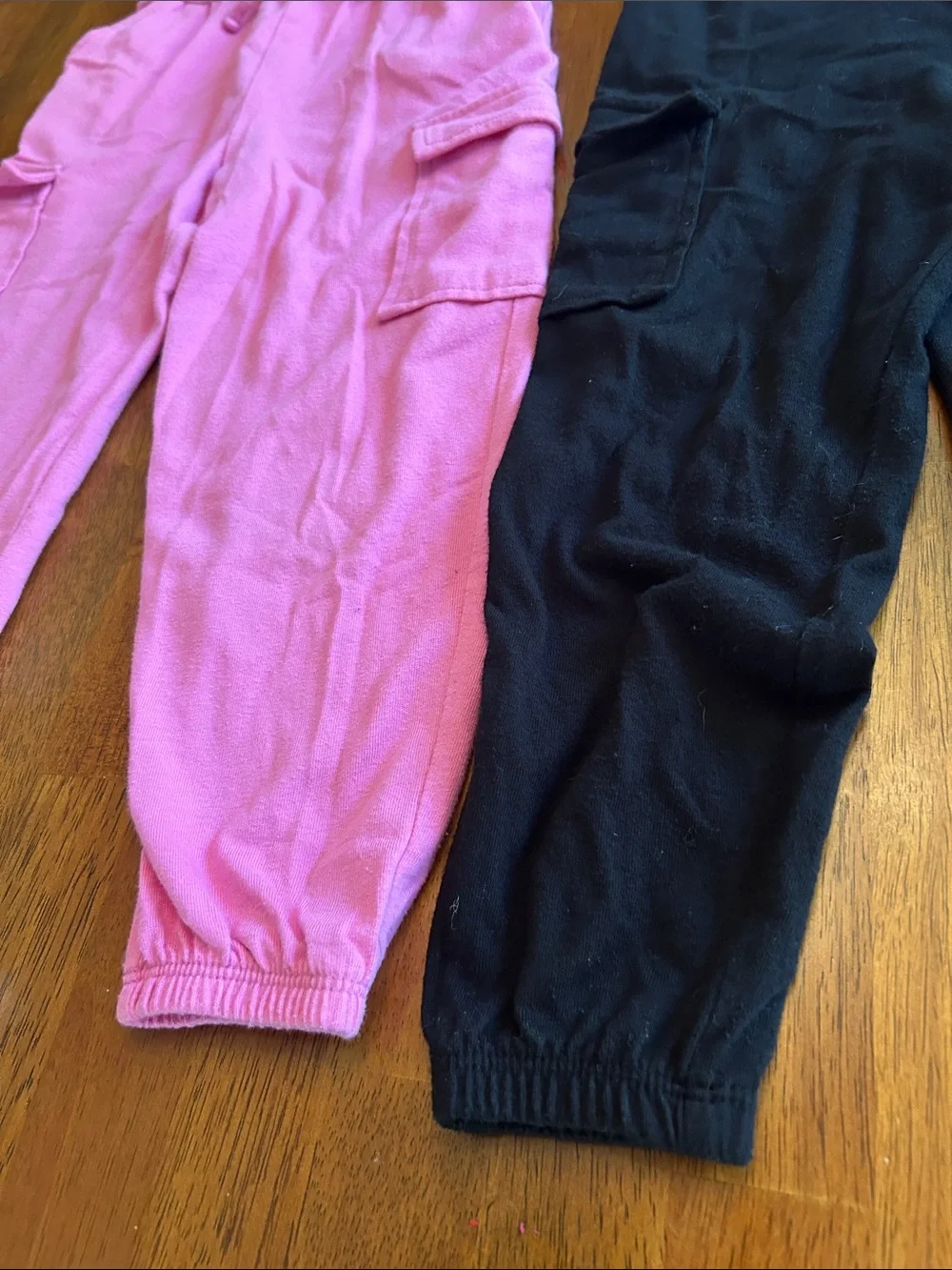 Jumpsuit Bundle Girls XS 4-5 Pink Black One Piece Rompers Cargo Pocket 2 Pack